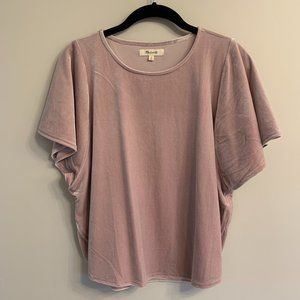 Madewell Velvet Butterfly Top